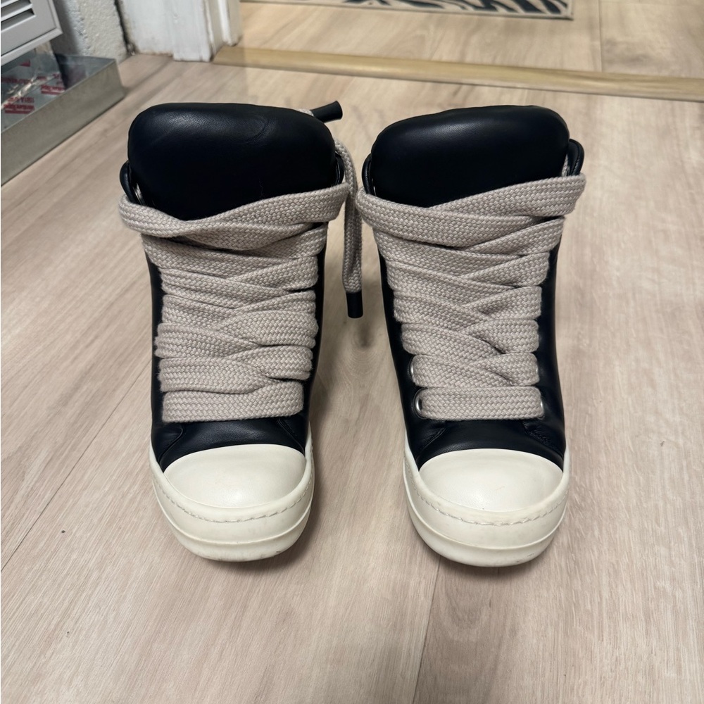Black and White High-Top Sneakers